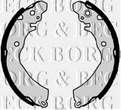 BORG & BECK bbs6254 -  Комплект тормозных колодок